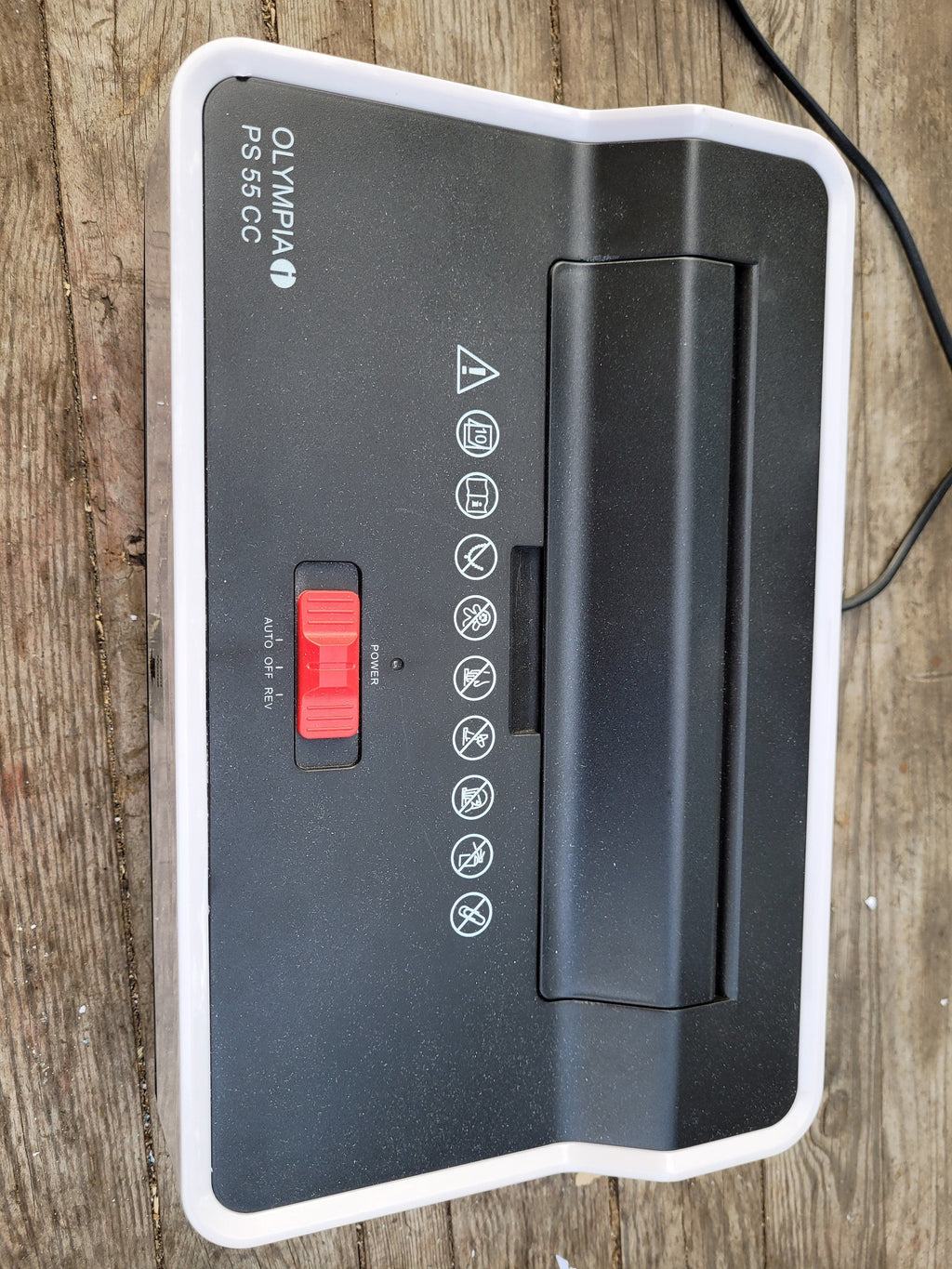 Olympia PS 55 CC shredder gear with metal gear socket