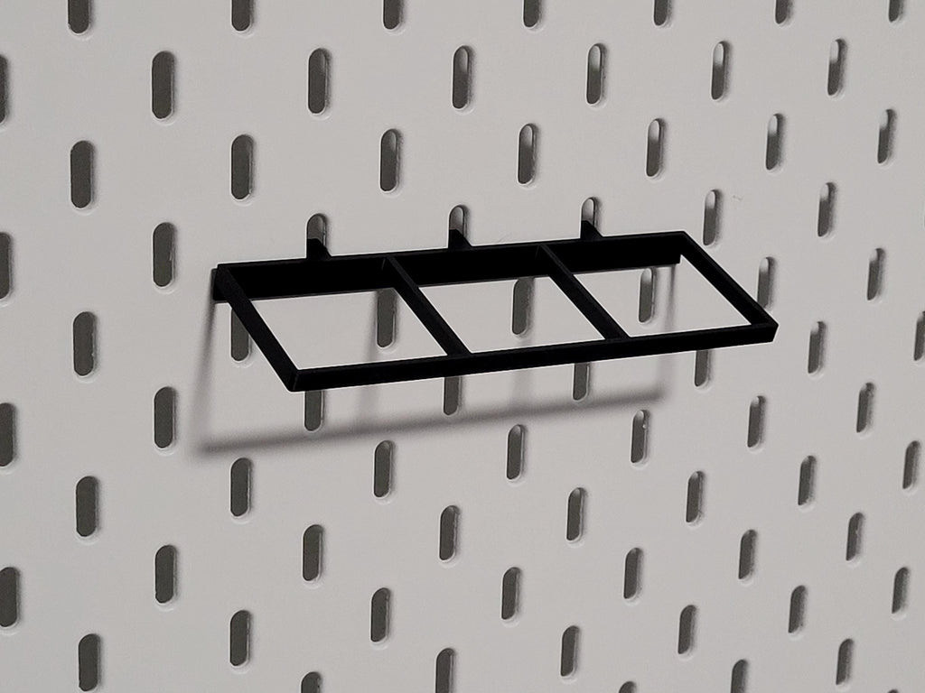 Tamiya cement Holder for IKEA Skådis – Fits 3 Bottles | Tamiya cement Compatible Organizer for Hobby & Miniature Paints