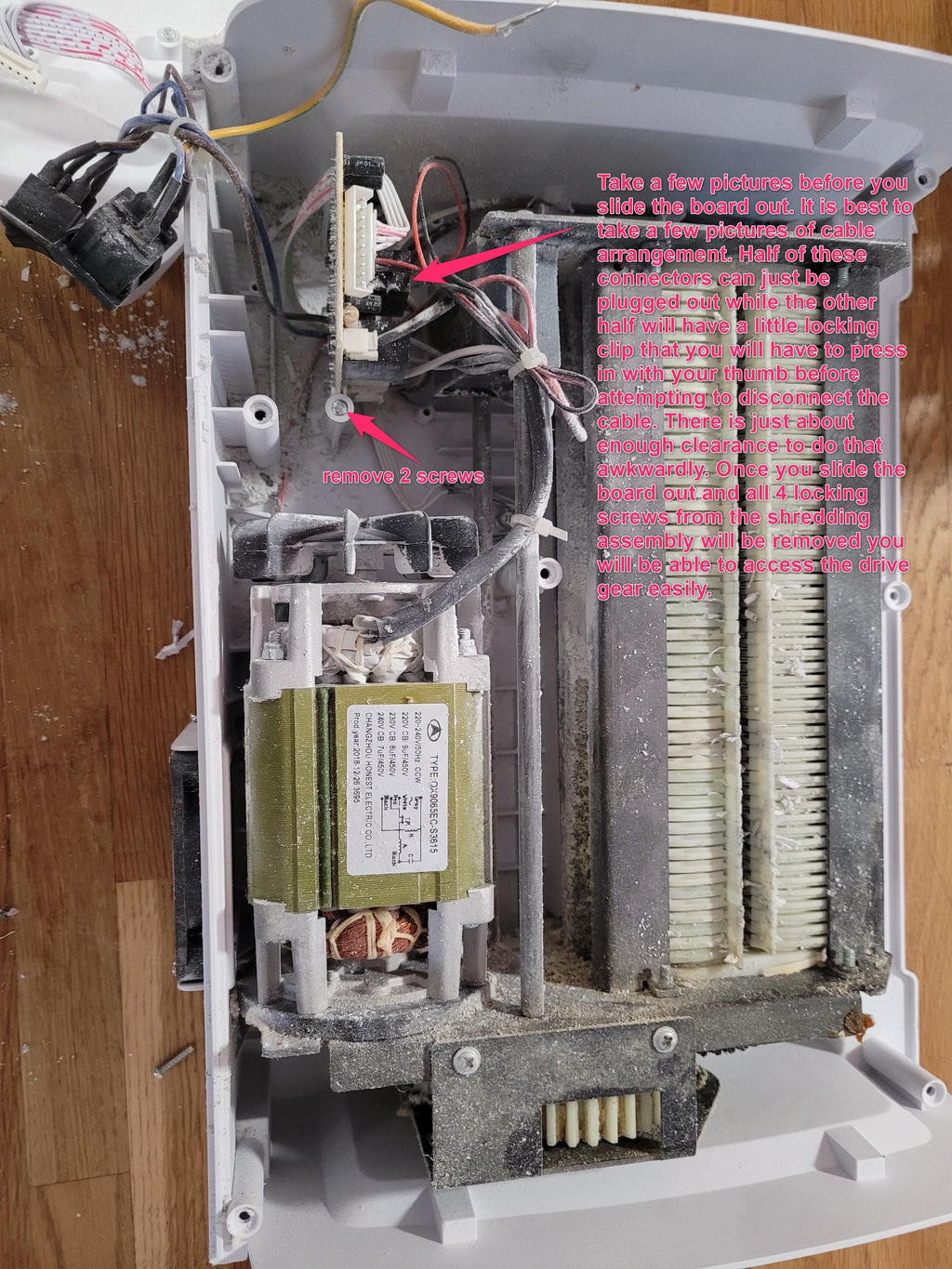 Leitz IQ Office P5 shredder gear