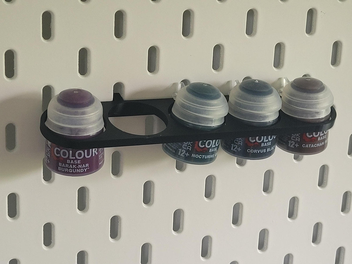 Paint Tube Holder for IKEA Skådis – Fits 5 x 13ml Bottles | Citadel Compatible Organizer for Hobby & Miniature Paints