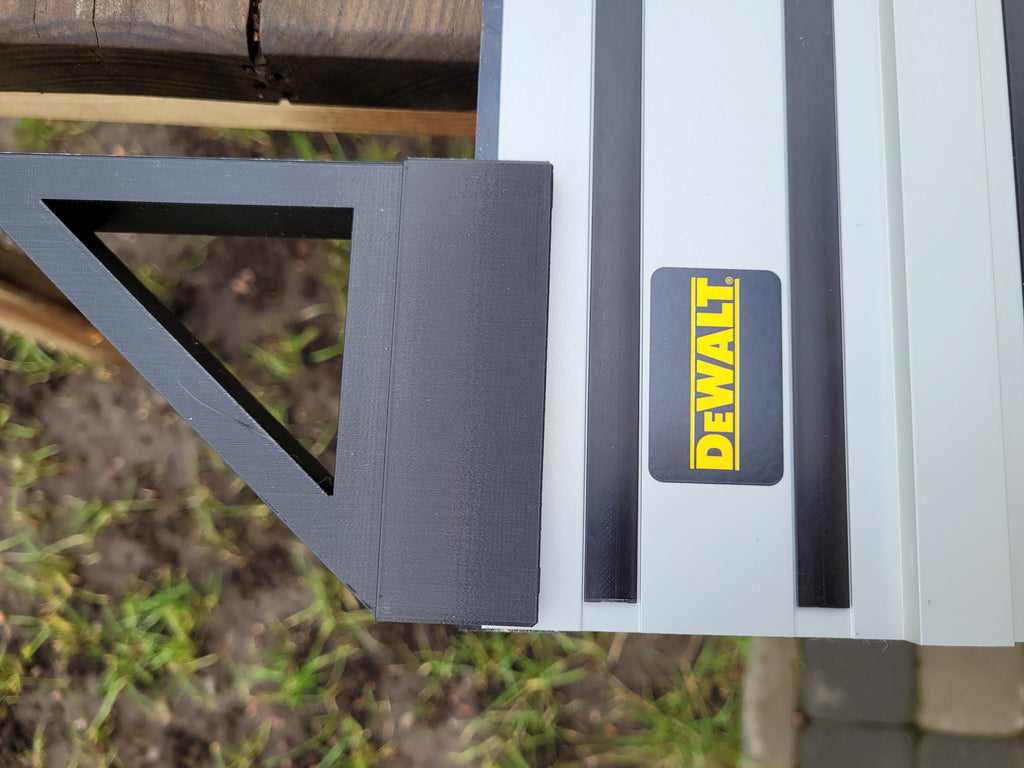 Track rail square fence for Dewalt rails
