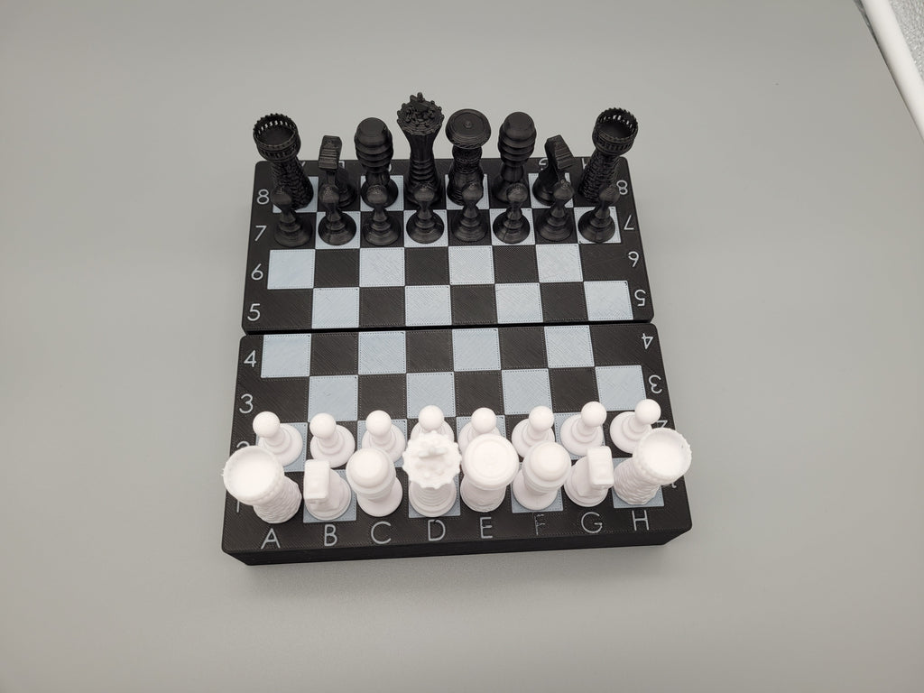 Custom Chess Set | Personalized Chess Board & Pieces | Custom Text Gift Box | Unique Handmade Game Set