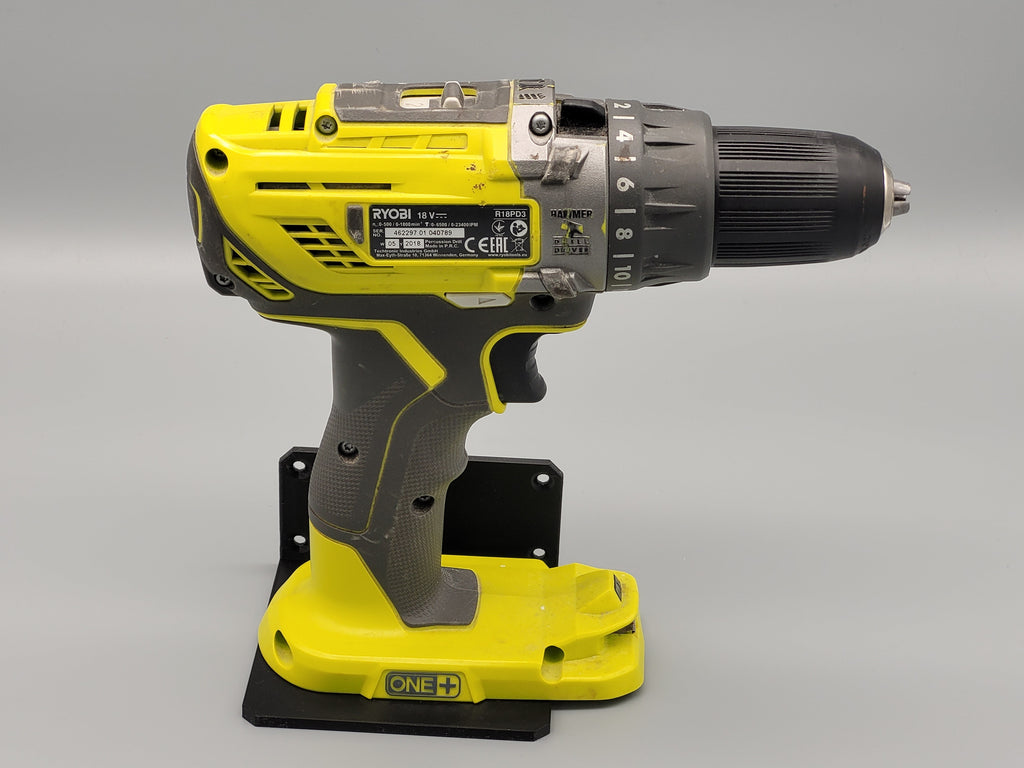 Ryobi ONE+ Tool Wall Mount – secure storage bracket with countersunk screw holes