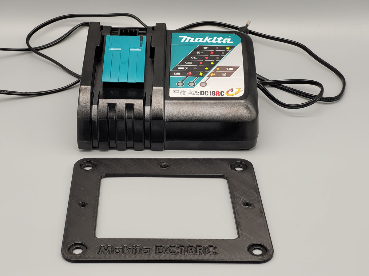 Makita DC18RC Charger Wall Mount Bracket | Easy Install Tool Holder | Garage Workshop Organizer