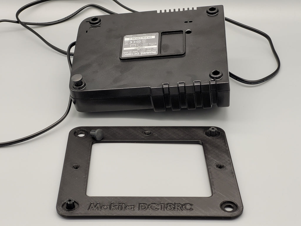 Makita DC18RC Charger Wall Mount Bracket | Easy Install Tool Holder | Garage Workshop Organizer