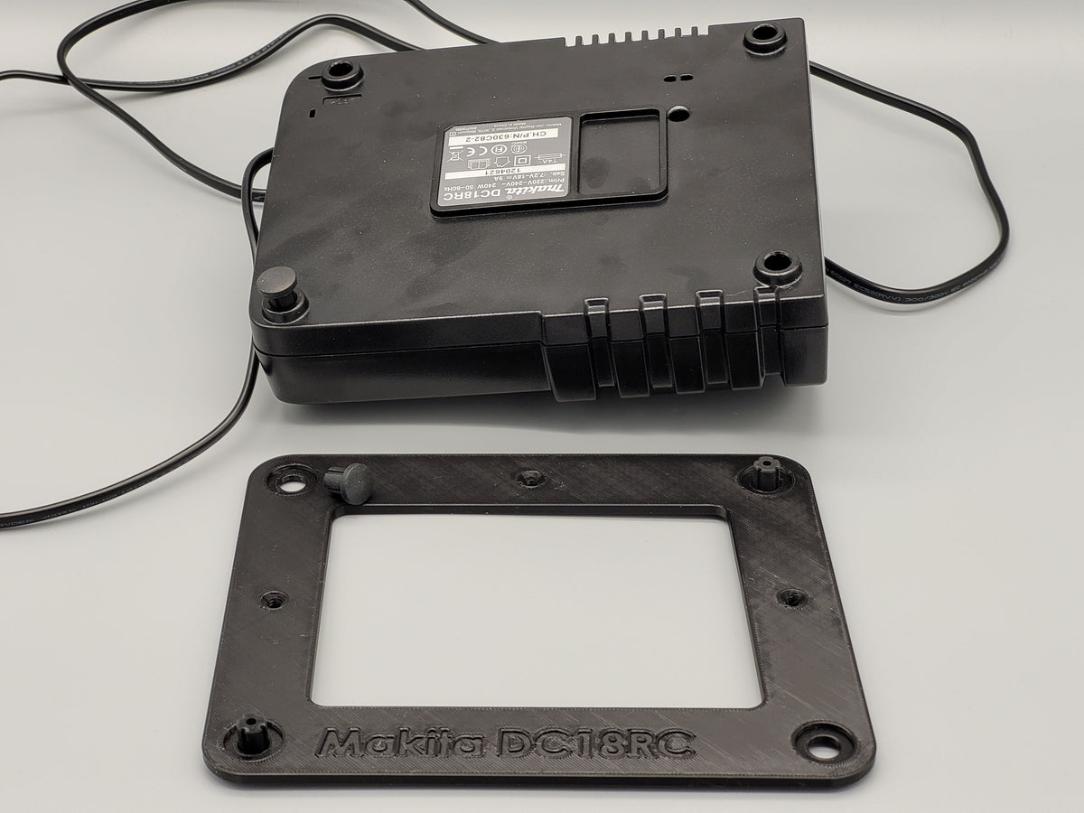 Makita DC18RC Charger Wall Mount Bracket | Easy Install Tool Holder | Garage Workshop Organizer