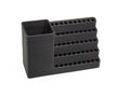 50-Hole Screwdriver Bit Organizer for IKEA Skadis – Hex 6.35mm Bit Holder with Mini Electric Driver Compartment