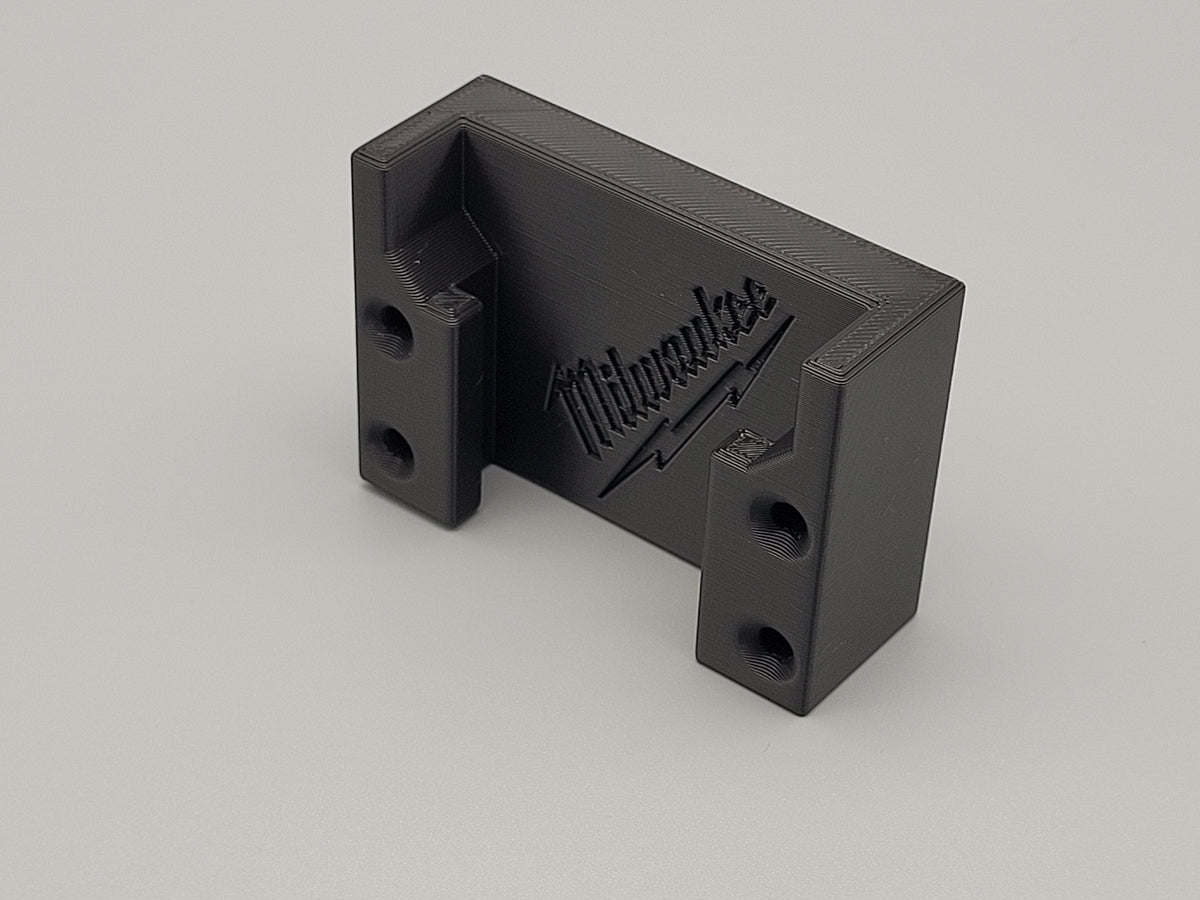 Wall Mounted Milwaukee Battery Holder – Single Battery Storage Bracket