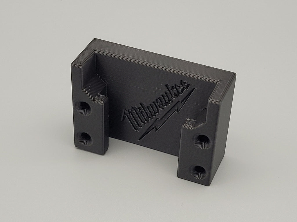 Wall Mounted Milwaukee Battery Holder – Single Battery Storage Bracket