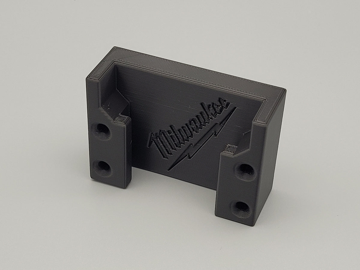 Wall Mounted Milwaukee Battery Holder – Single Battery Storage Bracket