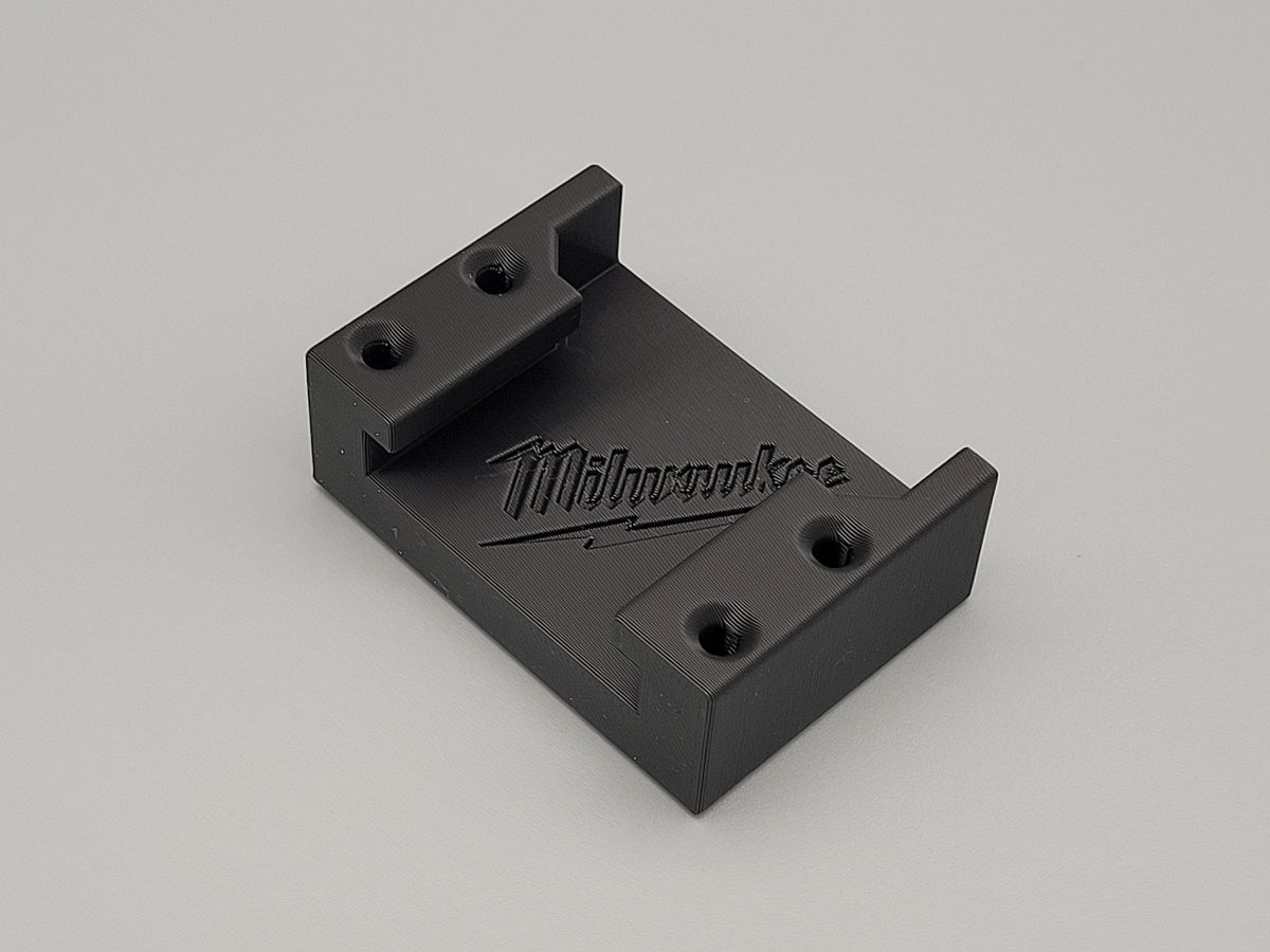 Wall Mounted Milwaukee Battery Holder – Single Battery Storage Bracket