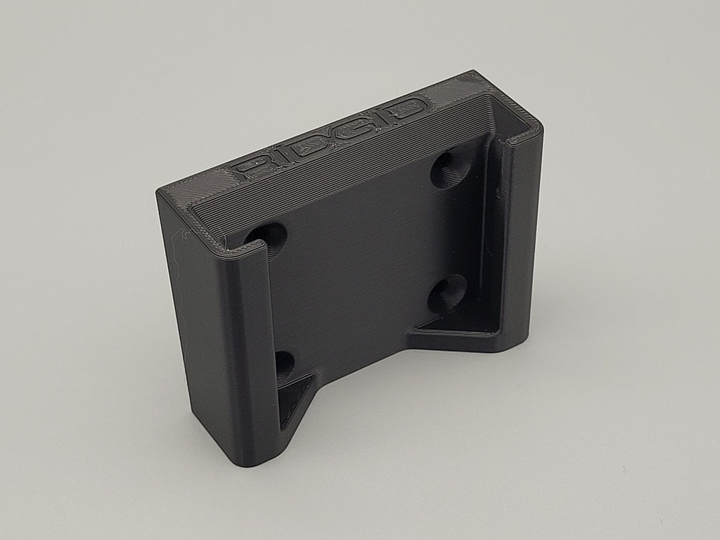 Wall Mounted Ridgid Battery Holder – Single Battery Storage Bracket