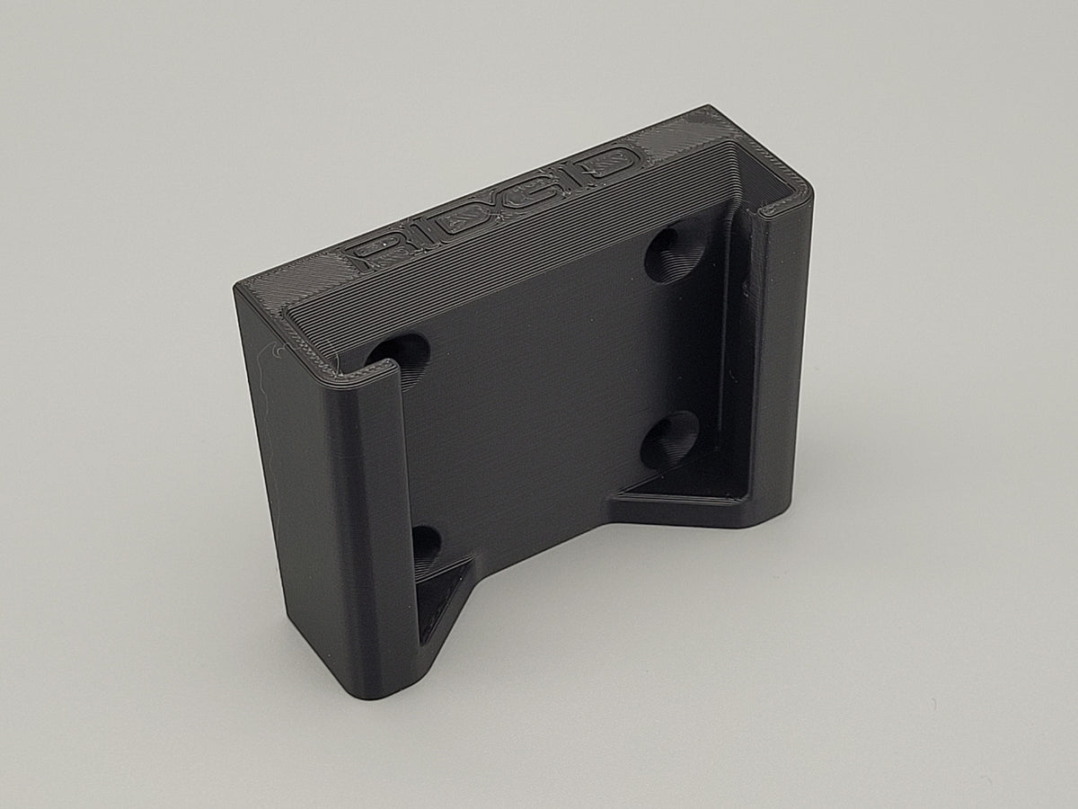 Wall Mounted Ridgid Battery Holder – Single Battery Storage Bracket