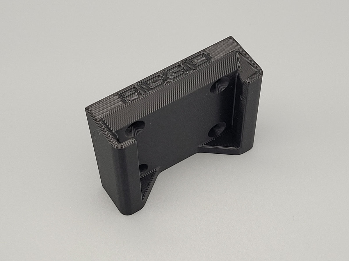 Wall Mounted Ridgid Battery Holder – Single Battery Storage Bracket