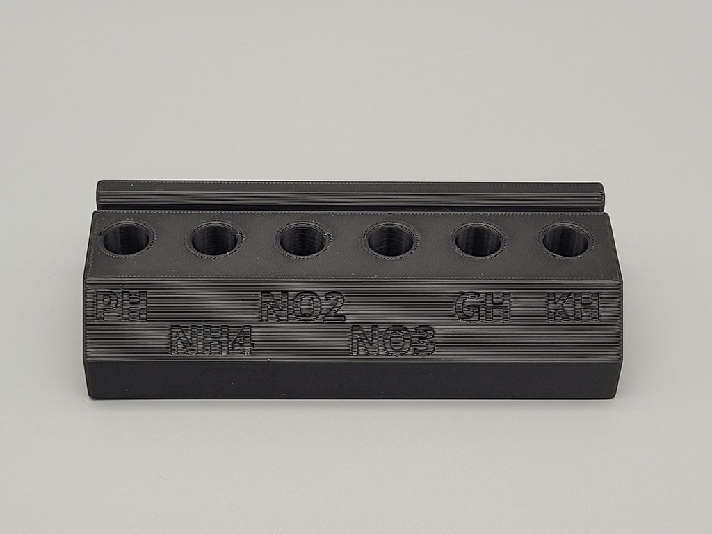 API Test Kit Tube Holder Rack – Aquarium Water Testing & Draining Station