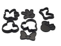 Mouse Character Cookie Cutter Set – 3 Designs, 2-Piece Press & Cut Assemblies