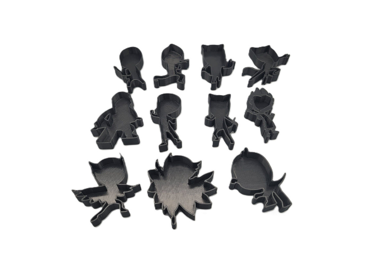 PJ Masks Themed Stamp & Cutter Set (12-Piece) | Kids Craft & Baking Shapes