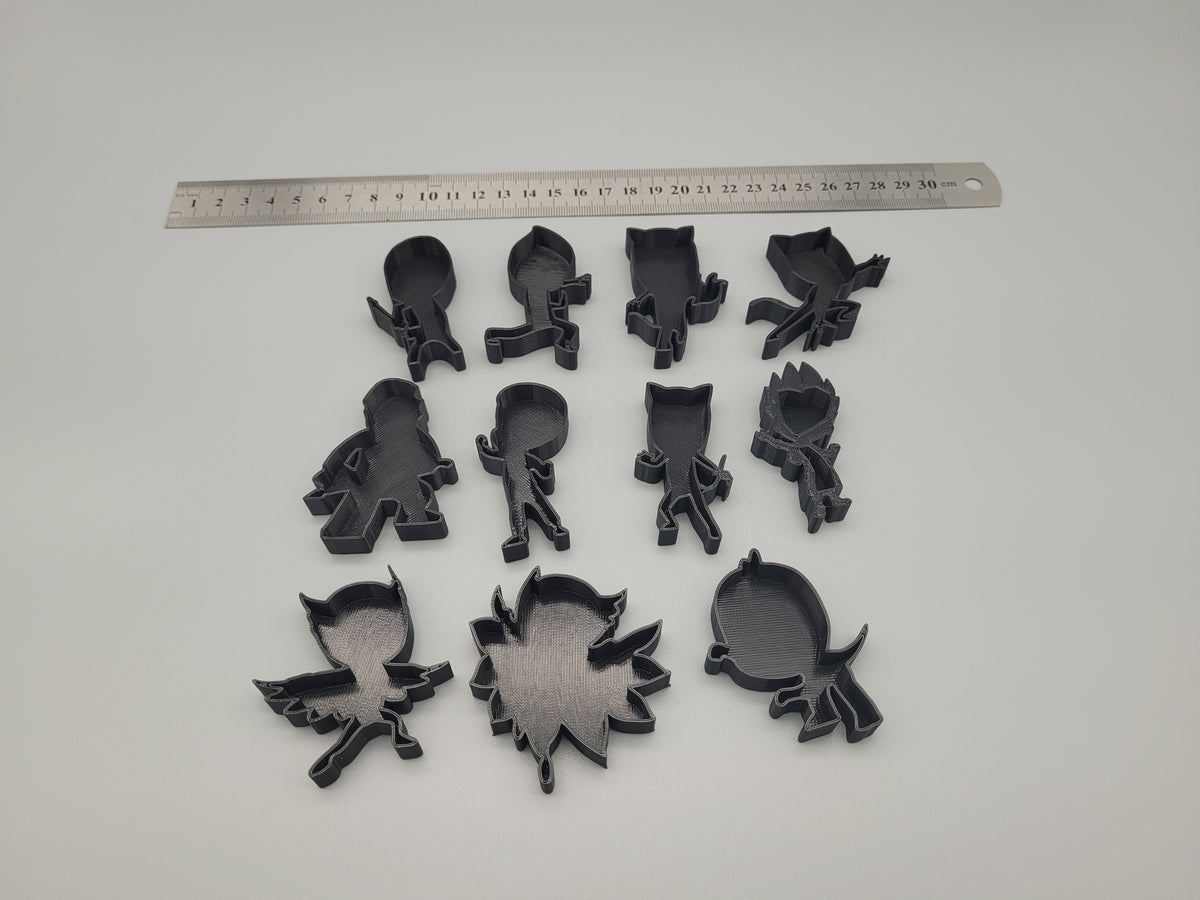 PJ Masks Themed Stamp & Cutter Set (12-Piece) | Kids Craft & Baking Shapes