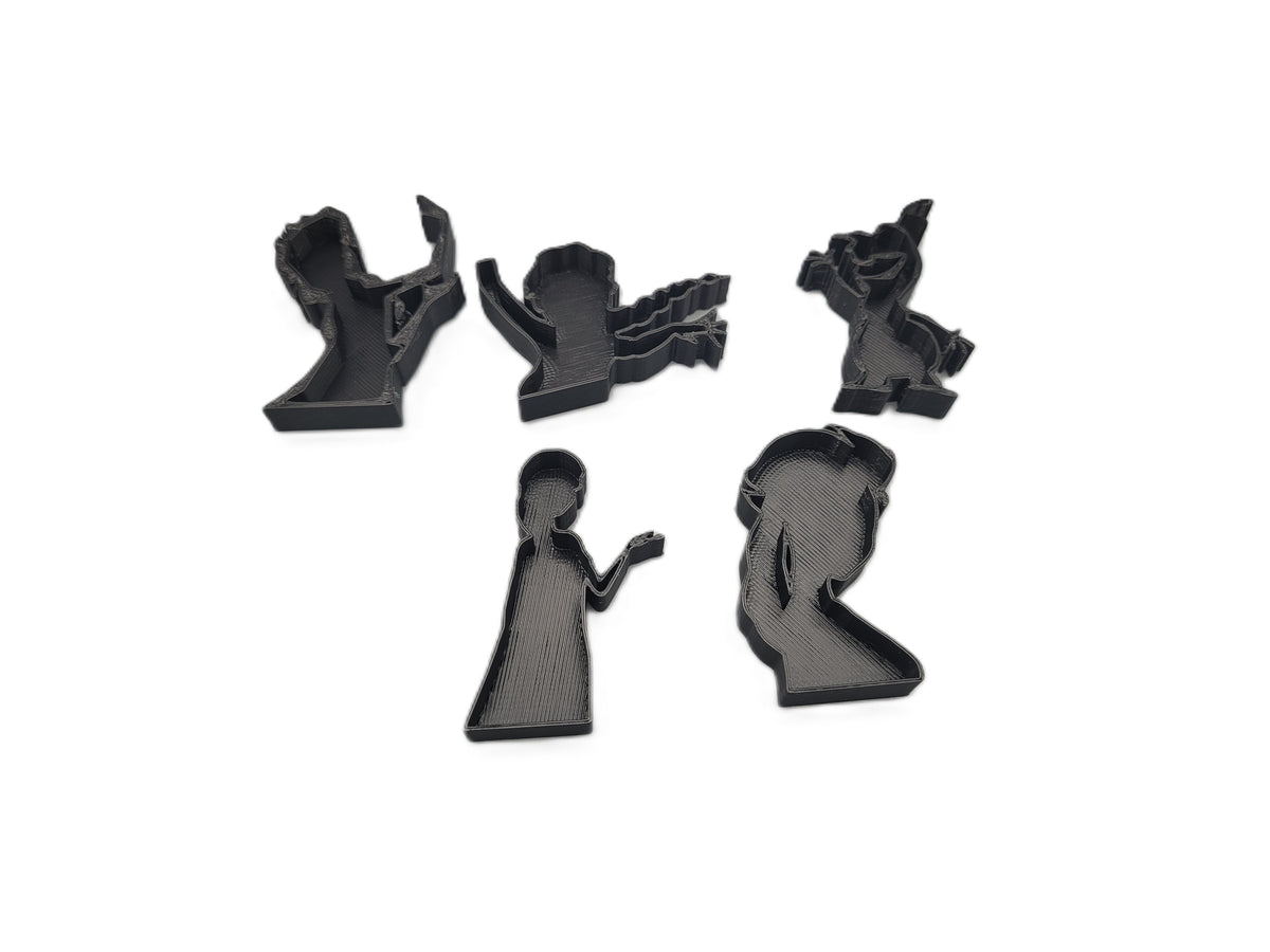 Elsa Themed Stamp & Cutter Set (5-Piece) | Kids Craft & Baking Shapes