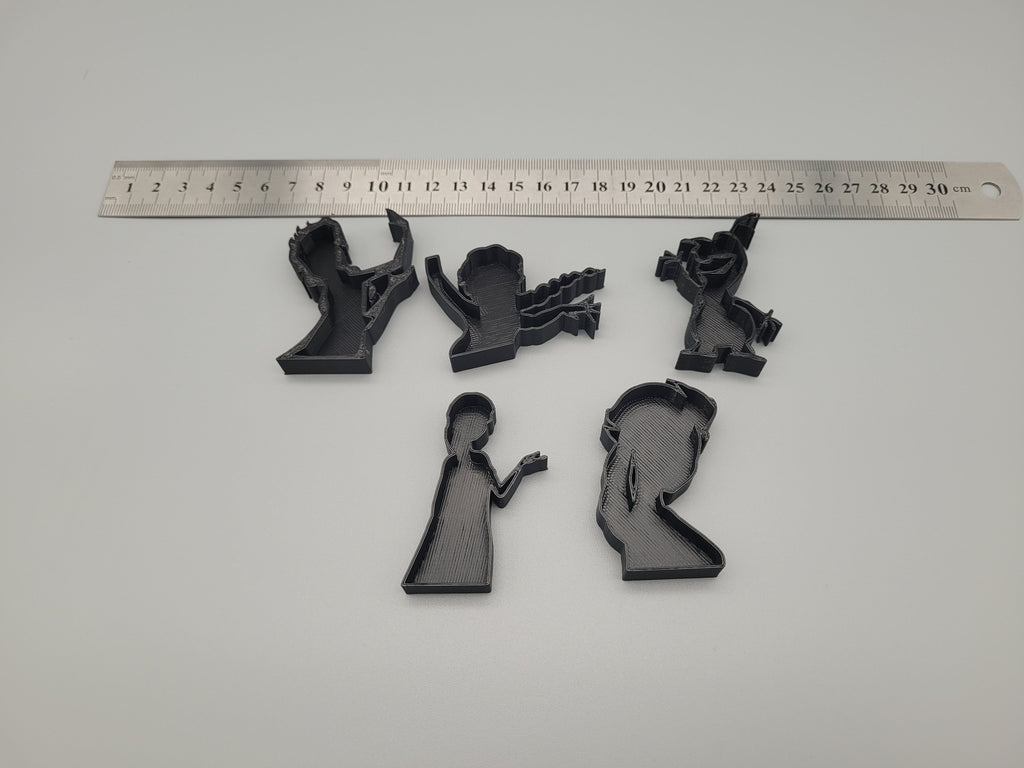 Elsa Themed Stamp & Cutter Set (5-Piece) | Kids Craft & Baking Shapes