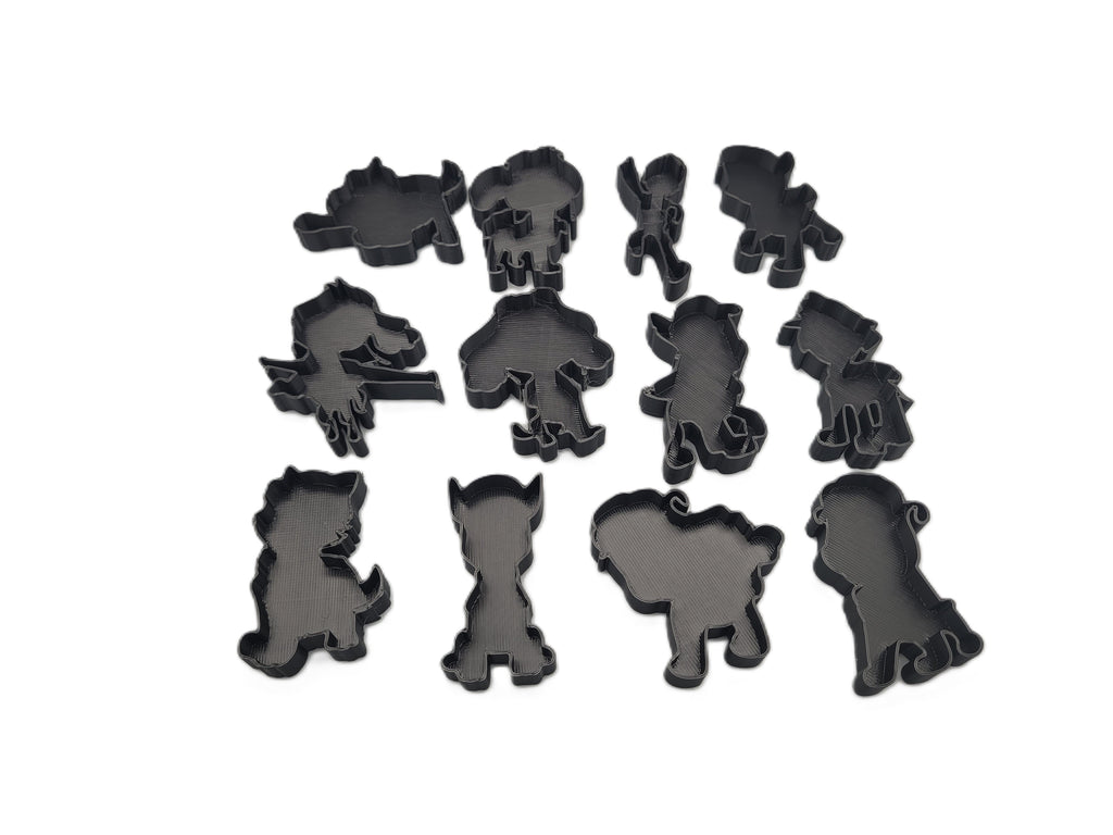 Paw Patrol Themed Stamp & Cutter Set (12-Piece) | Kids Craft & Baking Shapes