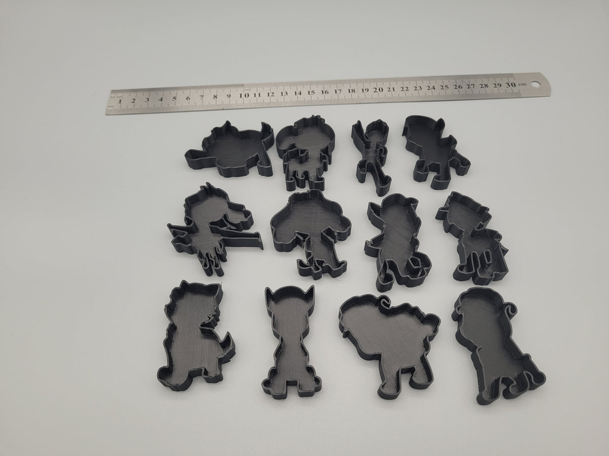 Paw Patrol Themed Stamp & Cutter Set (12-Piece) | Kids Craft & Baking Shapes
