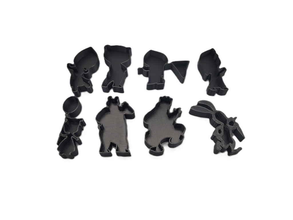 Masha and the Bear Themed Stamp & Cutter Set (8-Piece) | Kids Craft & Baking Shapes