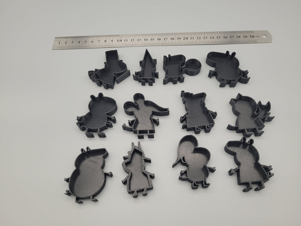 Peppa Pig Themed Stamp & Cutter Set (12-Piece) | Kids Craft & Baking Shapes
