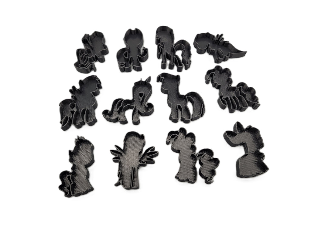 My Little Pony Themed Stamp & Cutter Set (12-Piece) | Kids Craft & Baking Shapes