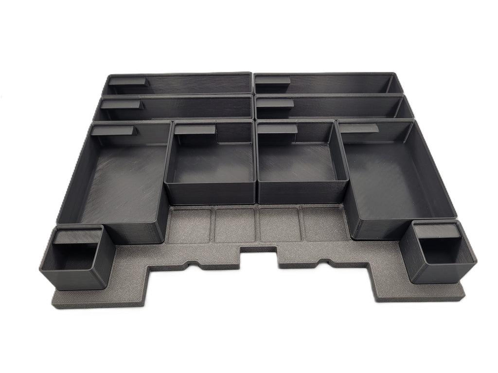 Craftsman Versastack and Dewalt tstak Gridfinity Inserts – Complete Baseplate and Modular Bin Set – Toolbox Organizer Storage System