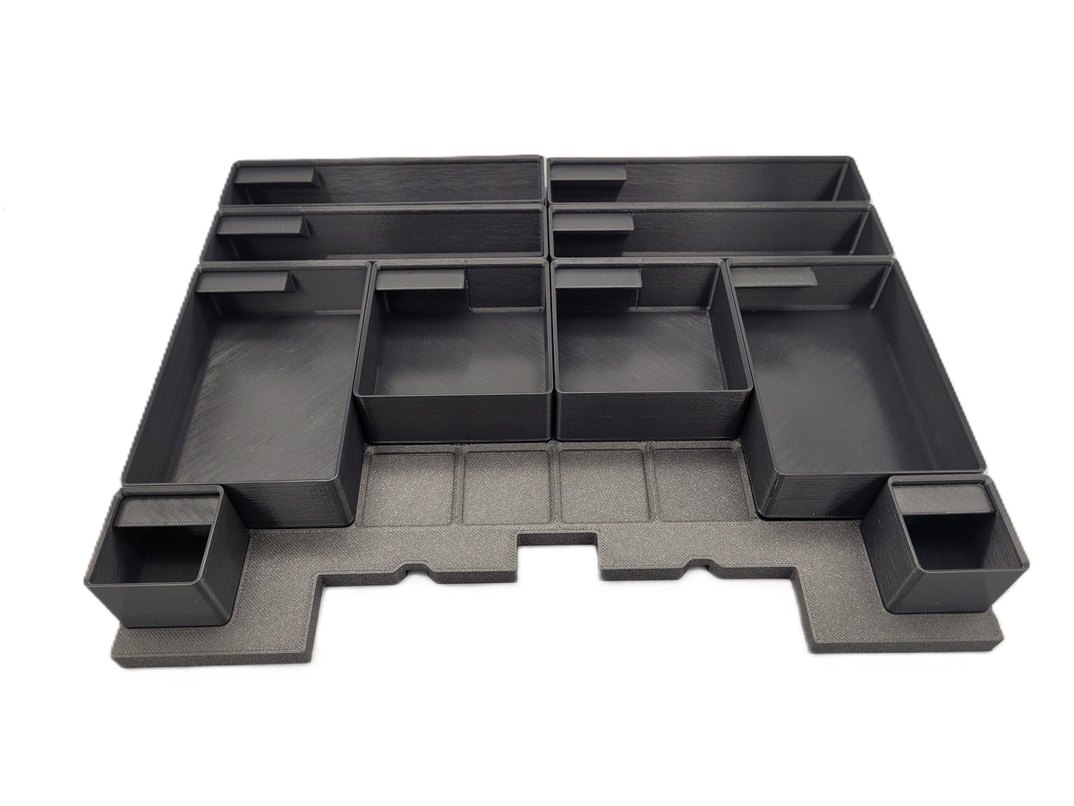 Craftsman Versastack and Dewalt tstak Gridfinity Inserts – Complete Baseplate and Modular Bin Set – Toolbox Organizer Storage System