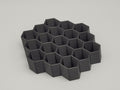 Hex Paint Tube Holder for walls – Fits 7 or 19 x 18ml Bottles | Vallejo Compatible Organizer for Hobby & Miniature Paints