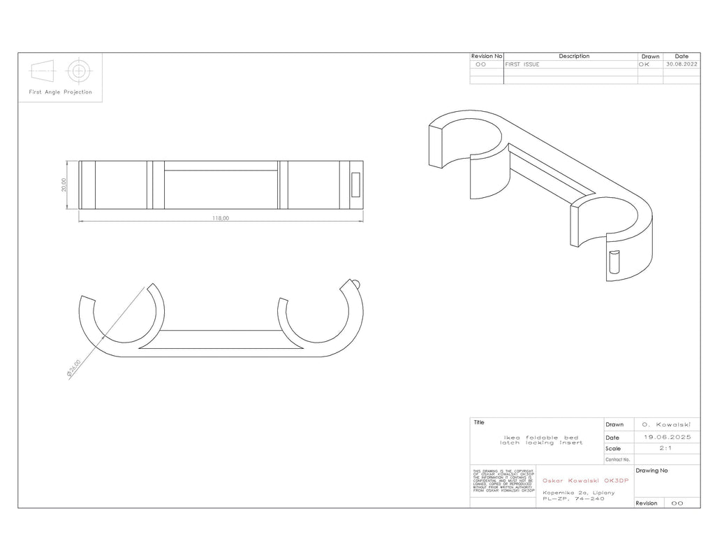 Ikea foldable bed insert locking latch replacement