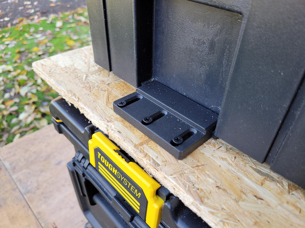 Dewalt Tstak and Stanley Fatmax to Dewalt toughsystem 2.0 adapter (separate top and bottom with Tstak and Fatmax on top)