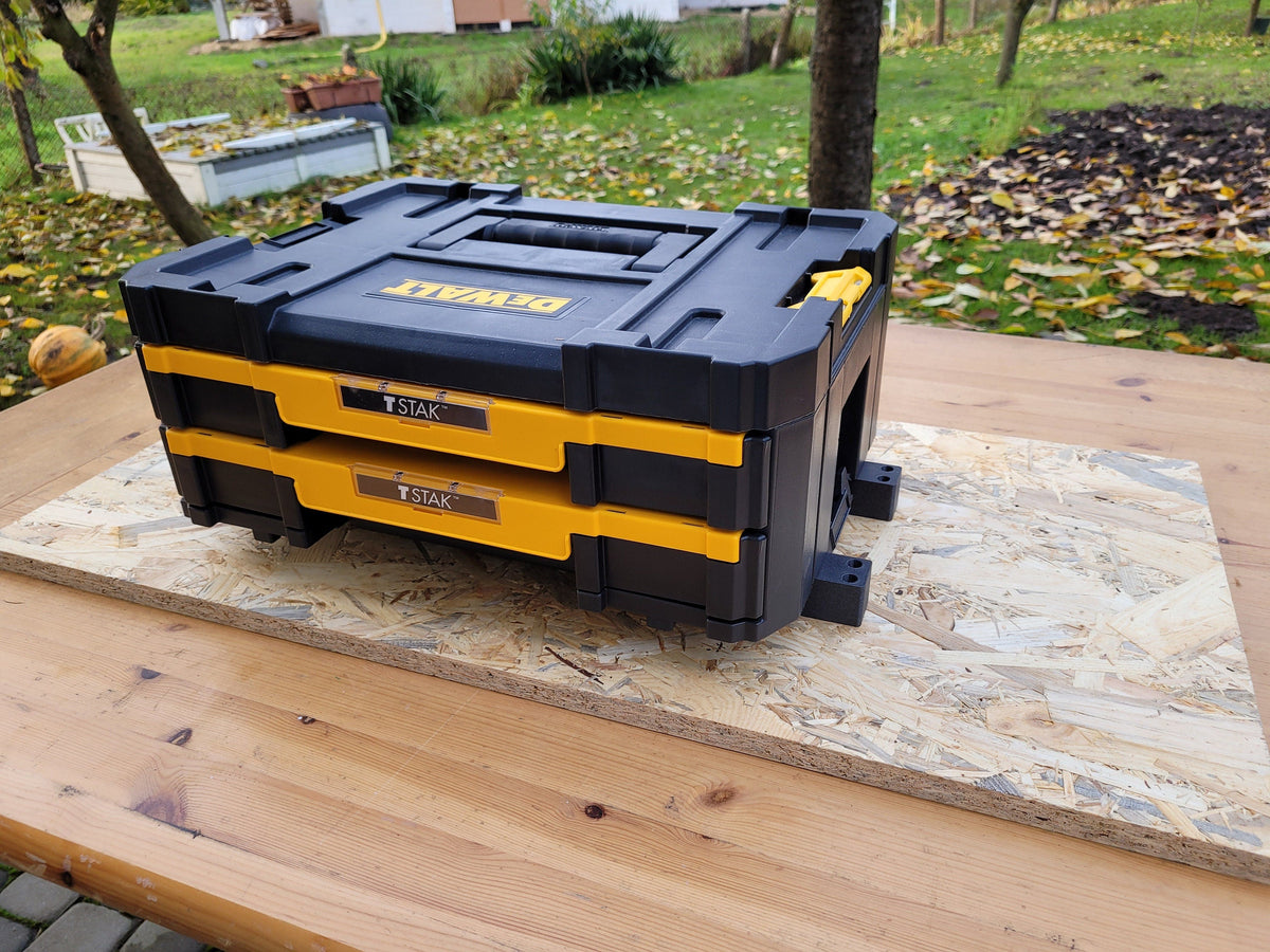 Clippable DeWalt tstak floor and wall mount (1 set)