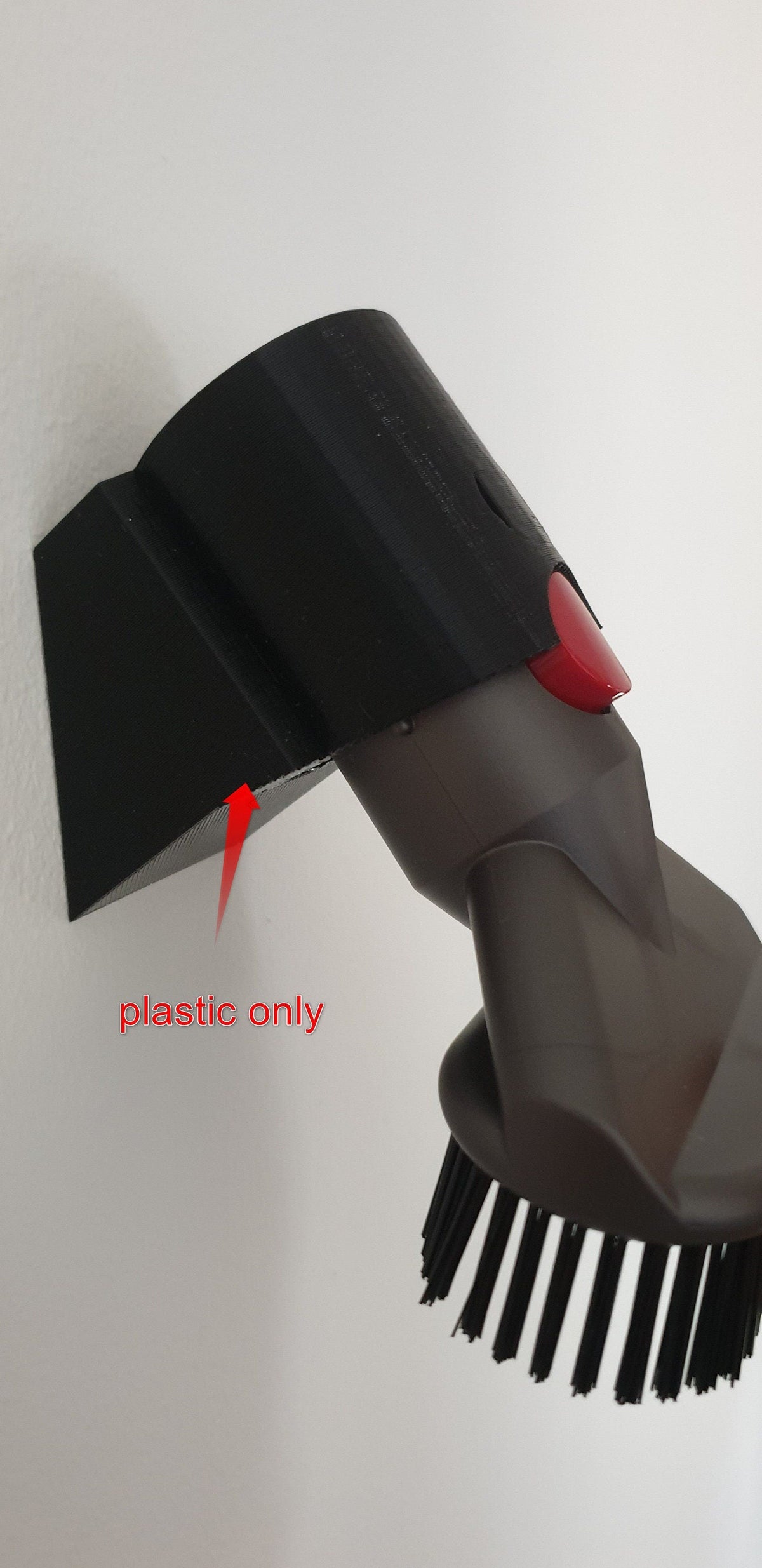 Dyson wall mount accessory attachment storage rack holder for 1 tool angled