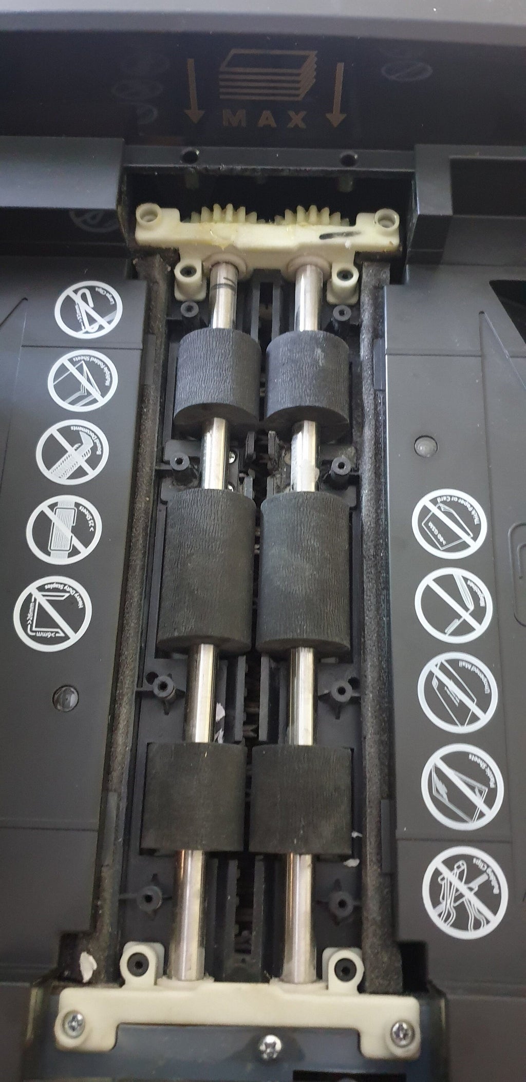 Rexel optimum autofeed+ 45x 50x shredder gear with metal gear socket