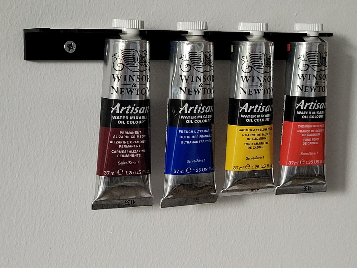 Paint Tube Holder for walls – Fits 5 x 37ml Tubes – Windsor & Newton Compatible – Organizer – Dept 502
