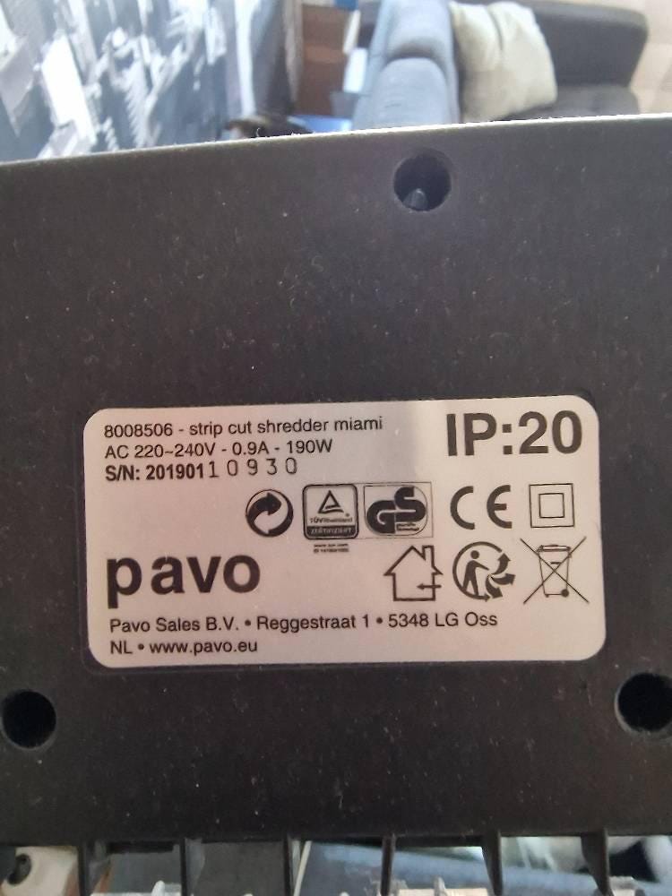 Pavo 8008506 - strip cut shredder gear
