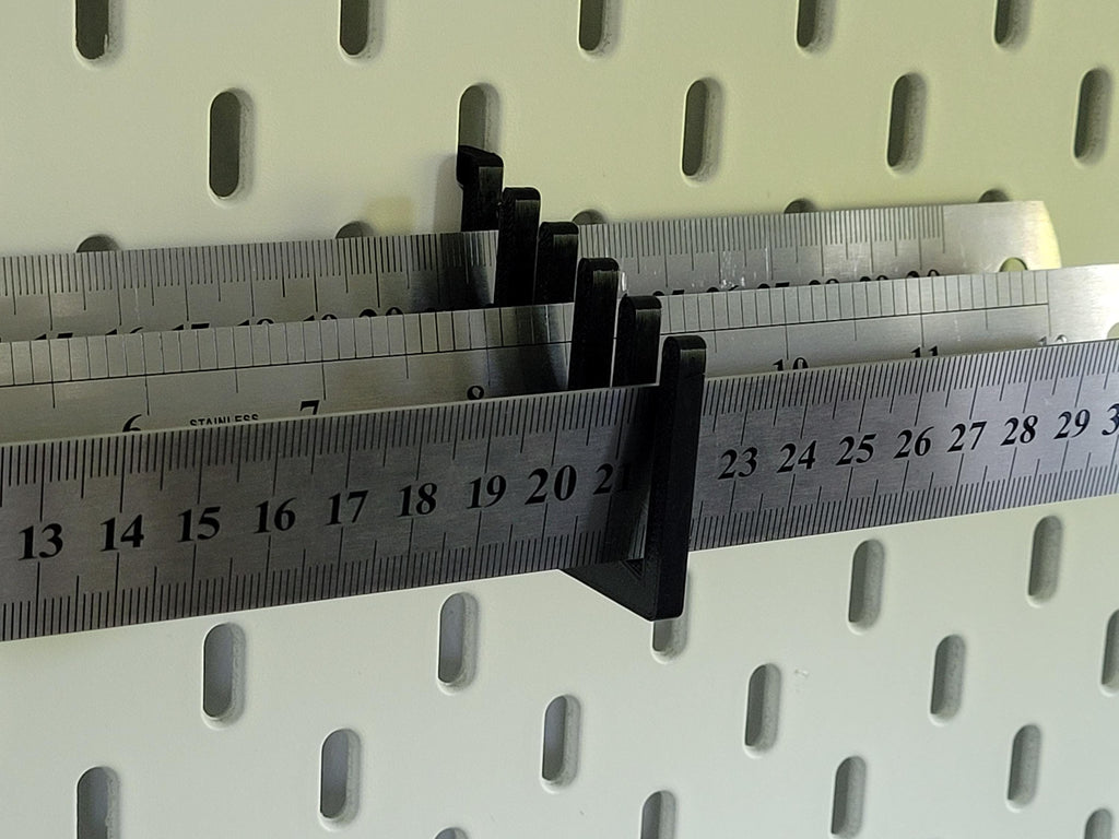 Vertical Ruler Storage Holder – Set of 2 for IKEA Skadis – Gift for Quilters, Sewers, Crafters, Architects