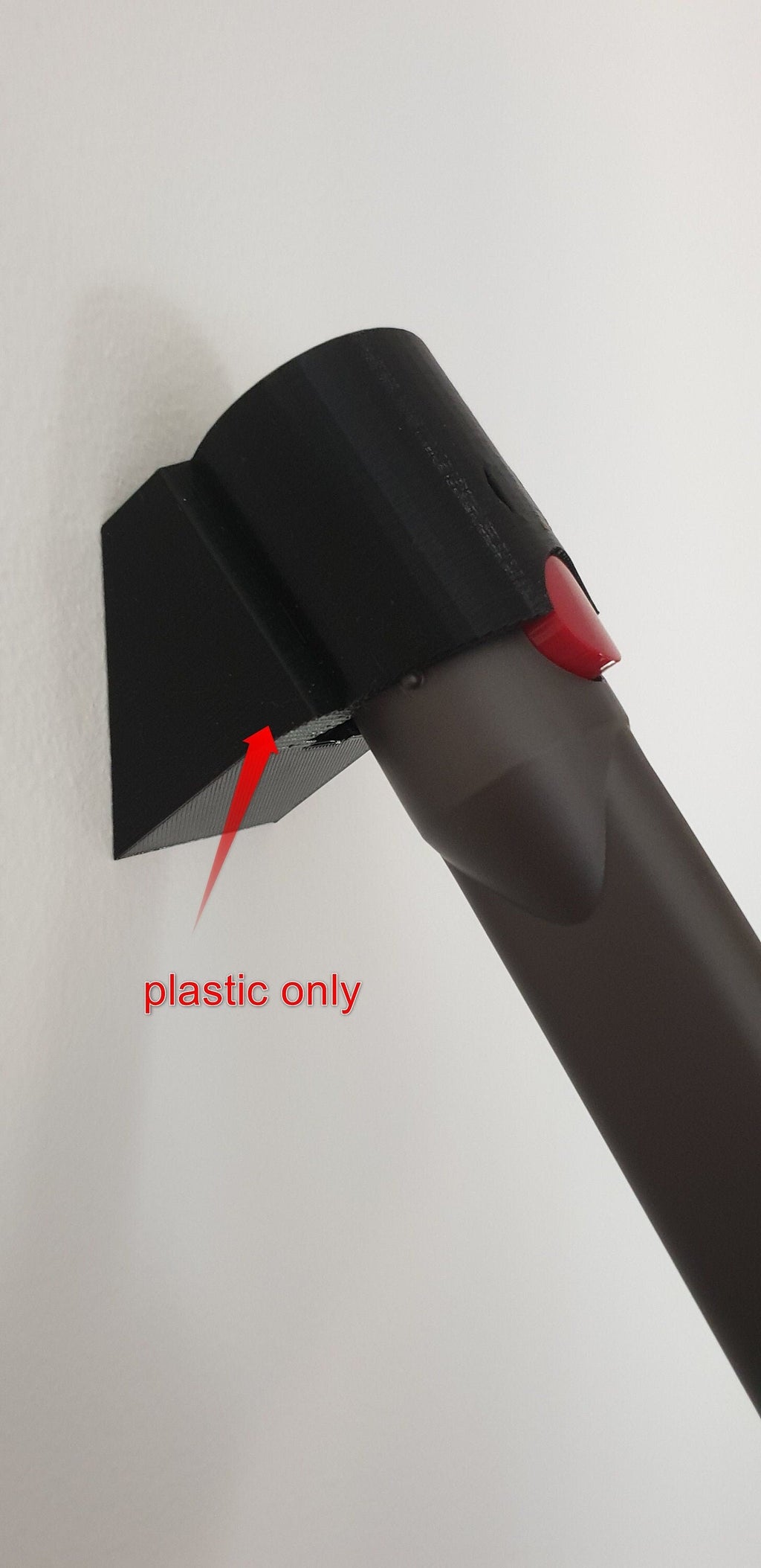 Dyson wall mount accessory attachment storage rack holder for 1 tool angled