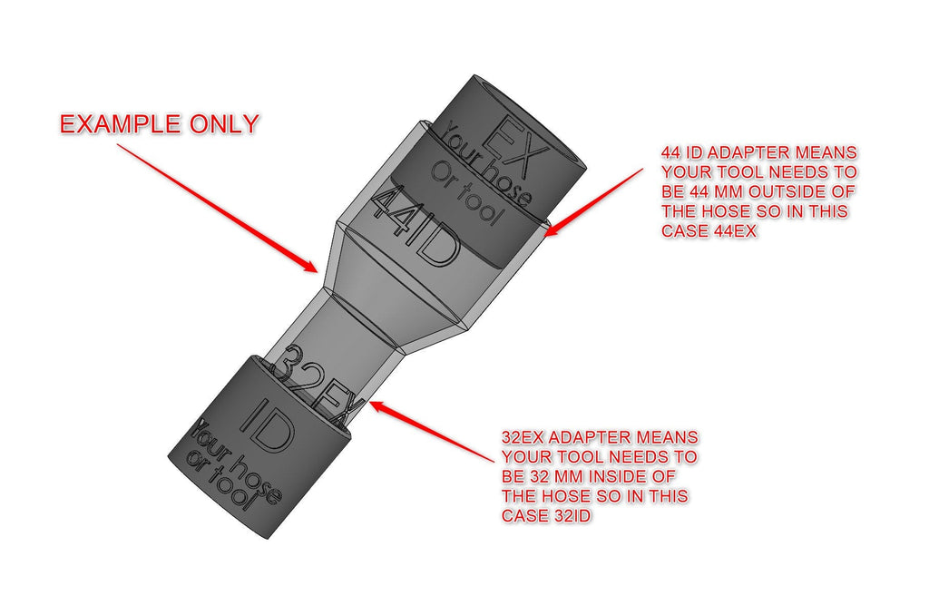 vacuum cleaner adapter for Hilti WFE 150 (35 mm hose)