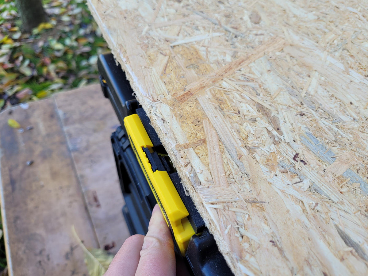 Dewalt Tstak and Stanley Fatmax to Dewalt toughsystem 2.0 adapter (separate top and bottom with Tstak and Fatmax on top)