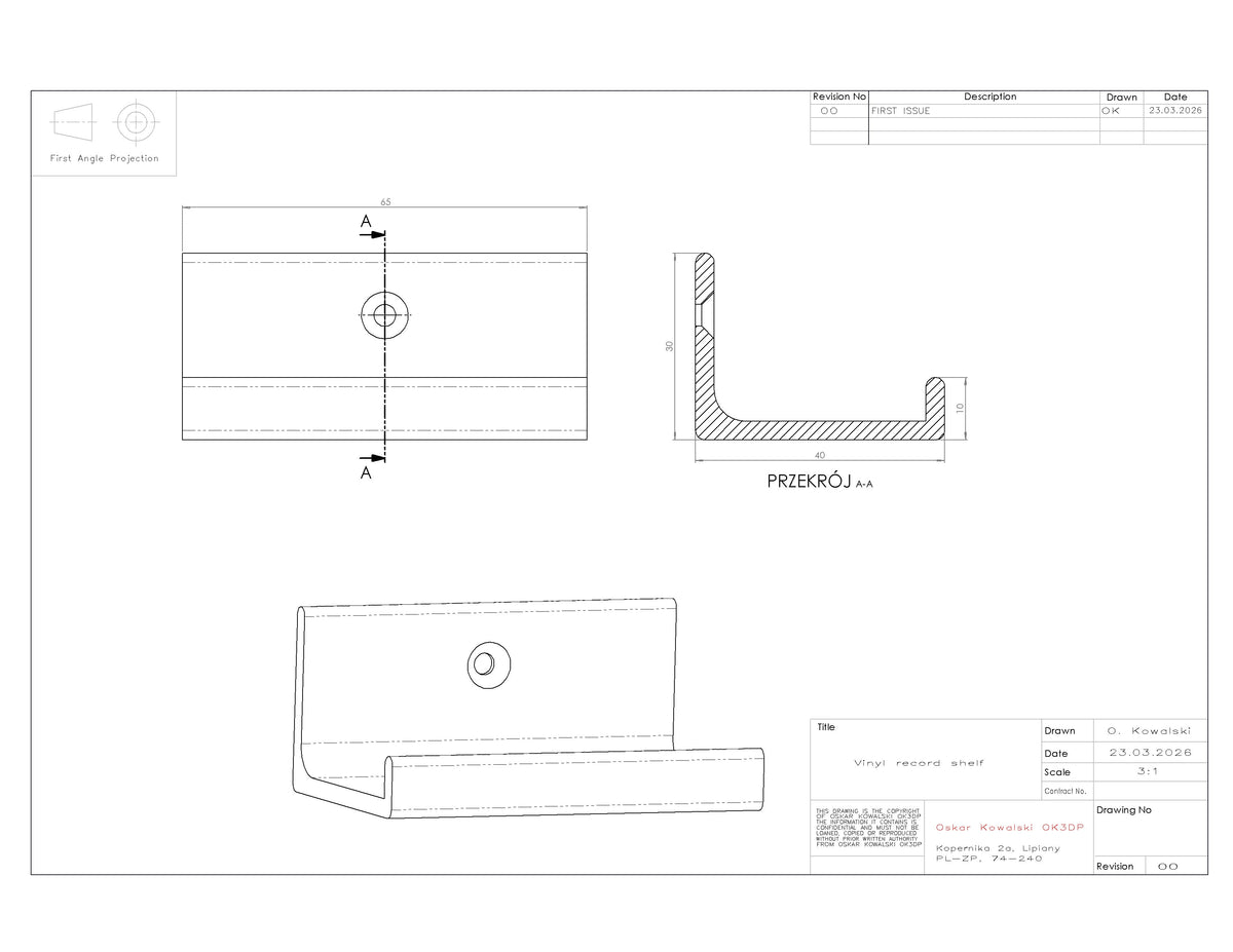 Vinyl Record Wall Mount Shelf | LP Display Stand | Album Holder | Floating Record Storage | Minimalist Music Decor