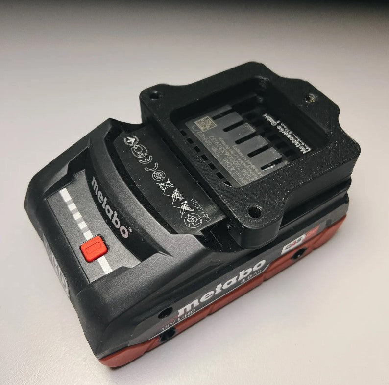 Wall Mounted Metabo Battery Holder – Single Battery Storage Bracket
