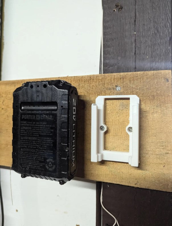 Wall Mounted Porter cable Battery Holder – Single Battery Storage Bracket