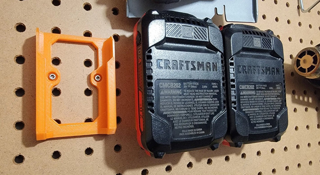 Wall Mounted Craftsman Battery Holder – Single Battery Storage Bracket