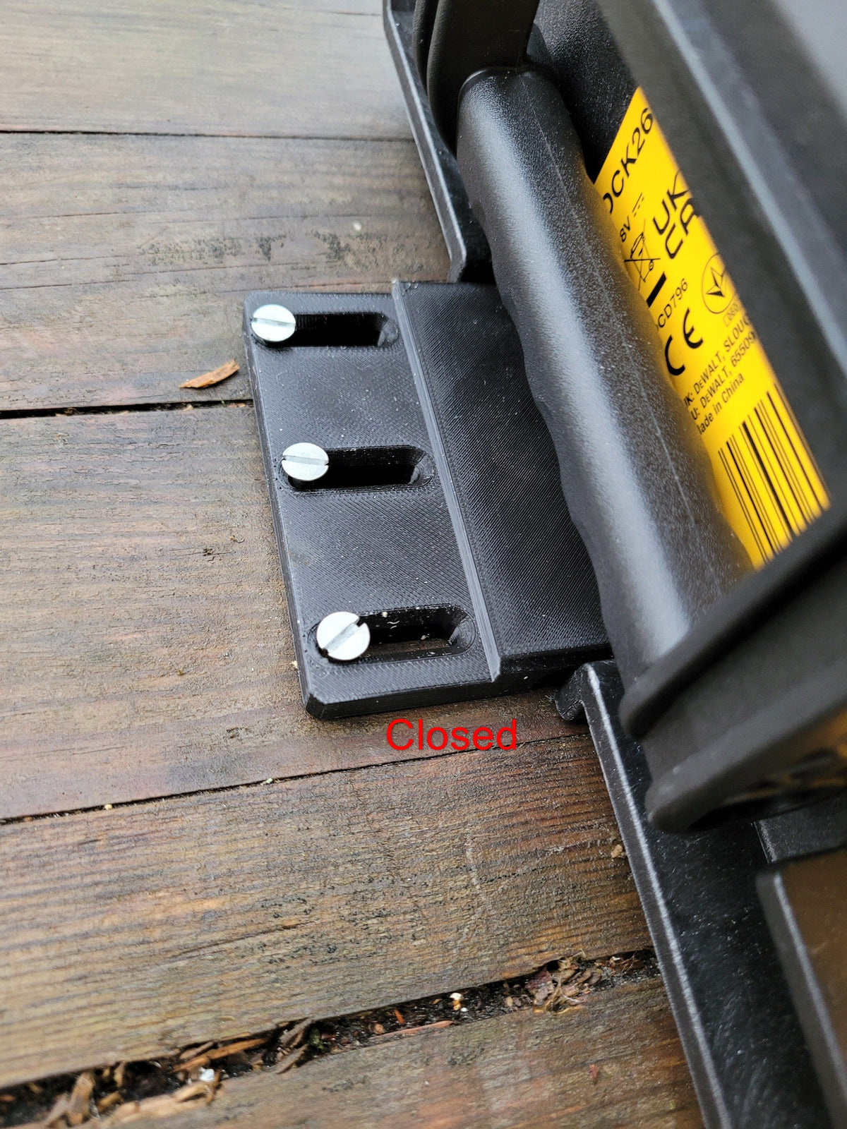 Holder mount for Dewalt Toughsystem