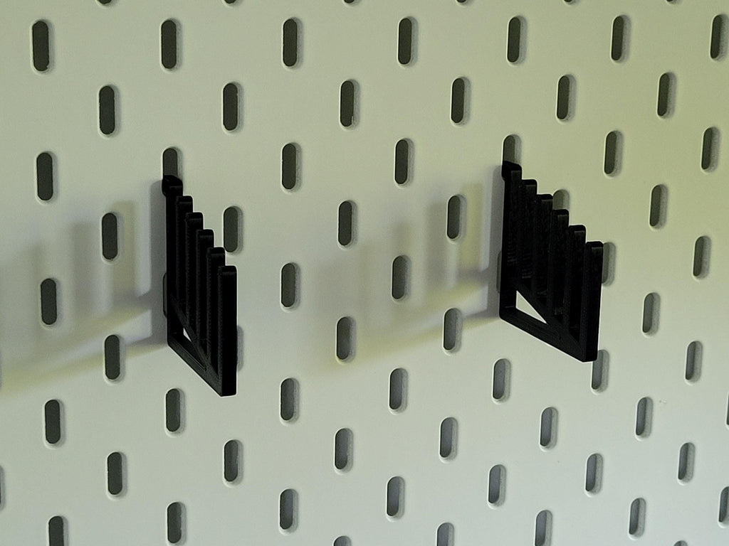 Vertical Ruler Storage Holder – Set of 2 for IKEA Skadis – Gift for Quilters, Sewers, Crafters, Architects