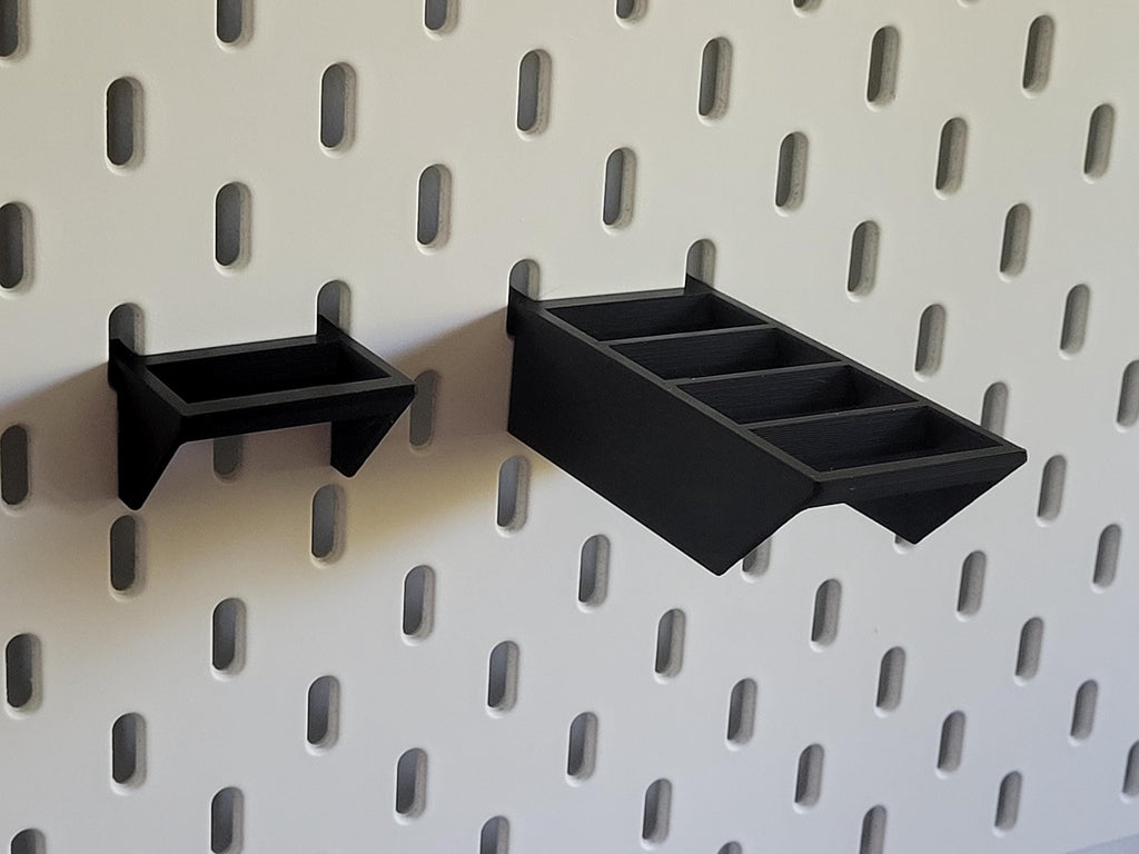Bobbin Holder for Ikea Skadis Pegboard – Fits 3 or 12 Bobbins | Sewing, Serger & Embroidery Organizer